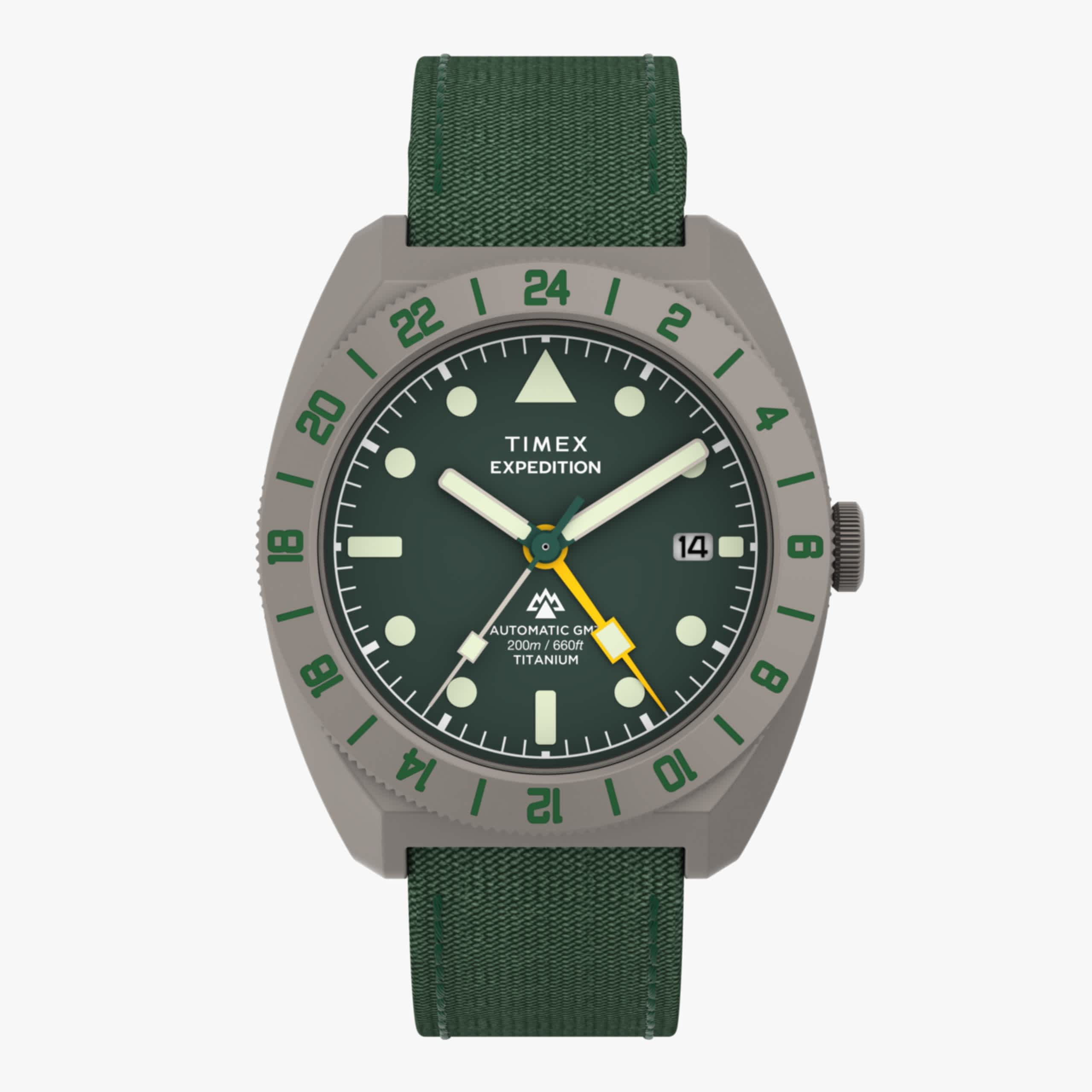 CALEE TIMEX Expedition コラボ 腕時計 Timex Expedition® Pioneer Titanium Automatic GMT | World Watch Museum