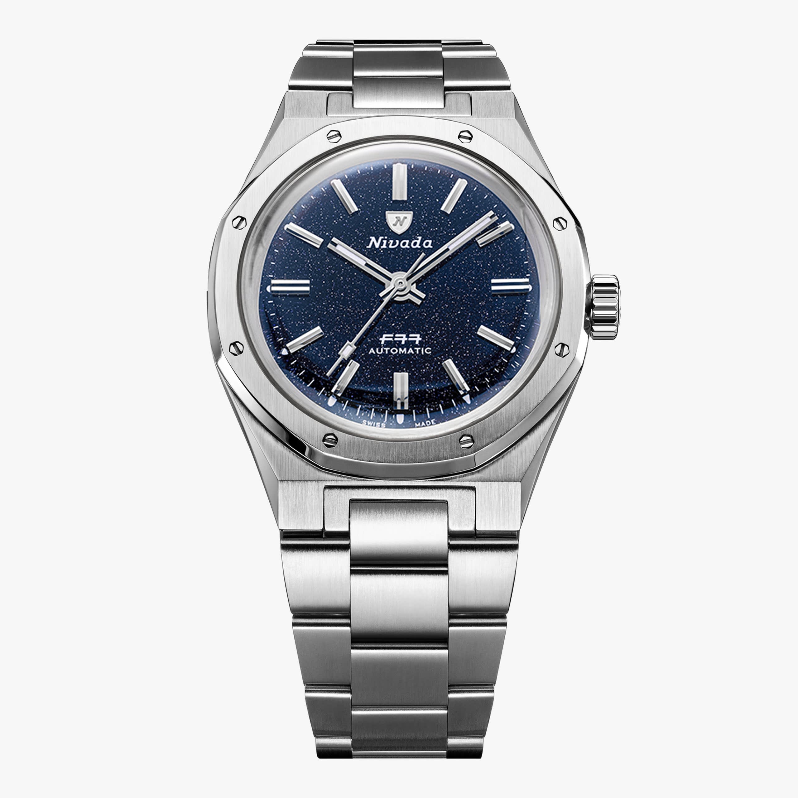 Nivada F77 Sst Dark Blue Aventurine MK1 – 37mm – Bracelet | World