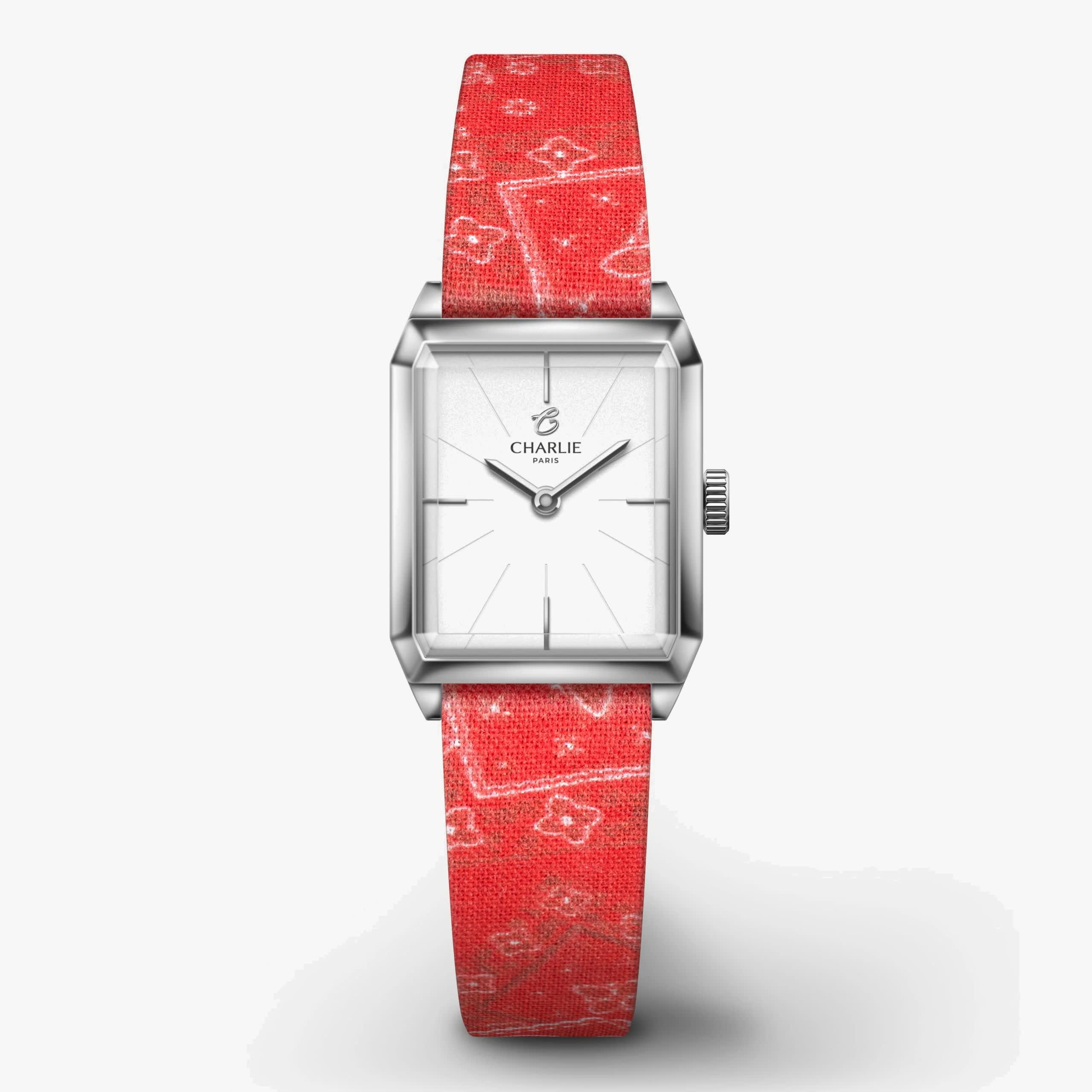 Charlie Paris Monceau – Steel – Red bandana fabric | World Watch