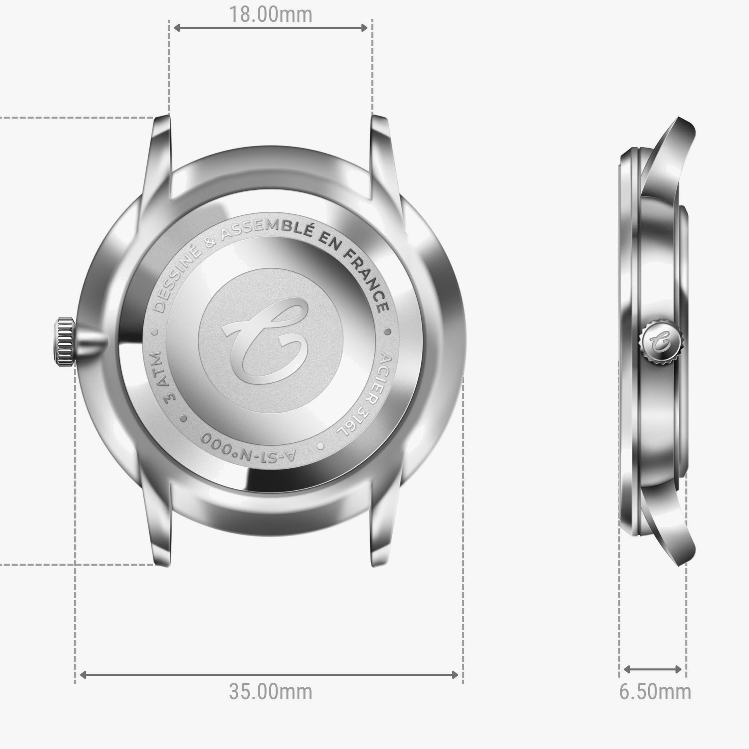 Sully Watch Charlie Paris Sully 35 – Steel | World Watch Museum
