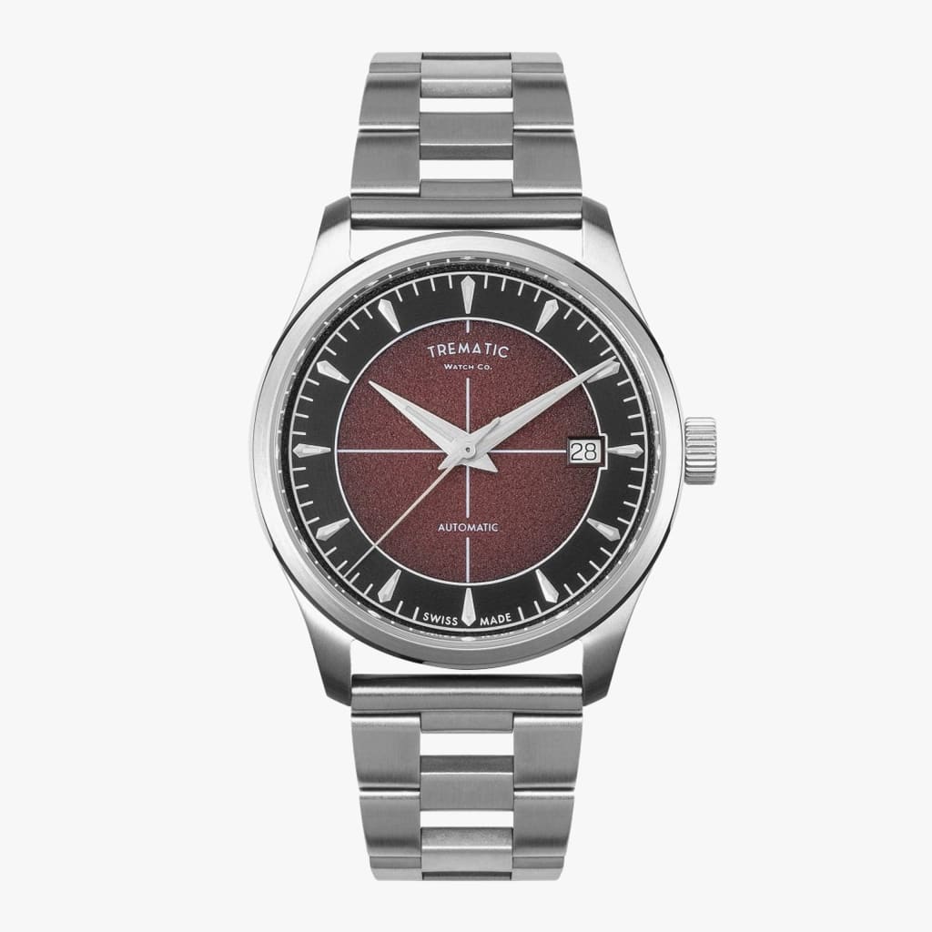 Trematic ZY6 borgogna 38 mm bracelet by Forstner