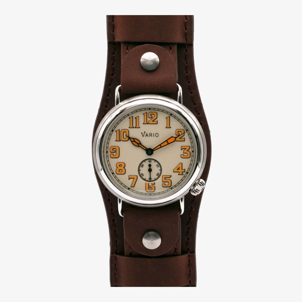 Vario 1918 Trench Cream Dial with Orange Lume