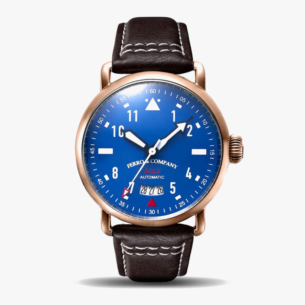 Ferro AGL 2 Automático Azul / Oro Rosa