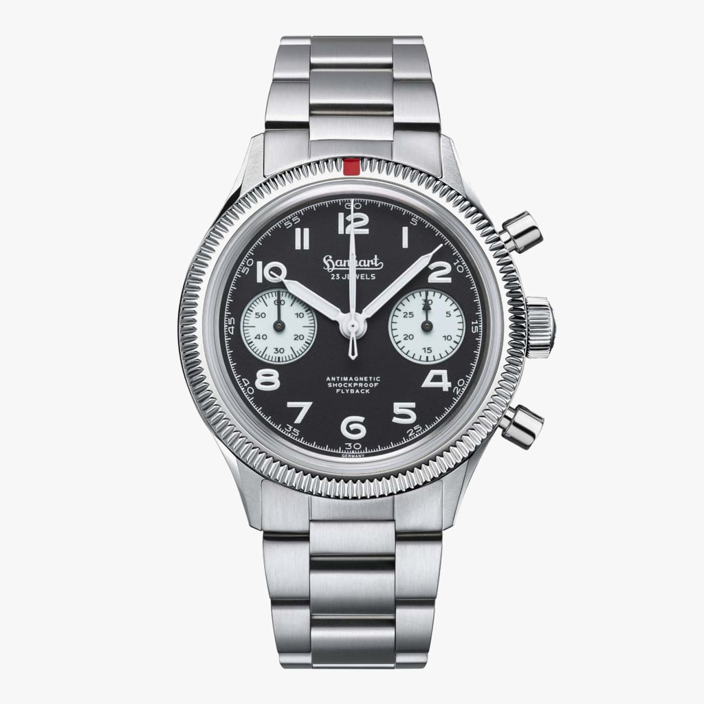 Hanhart 417 ES 1954 Flyback Reverse Panda, 39 mm