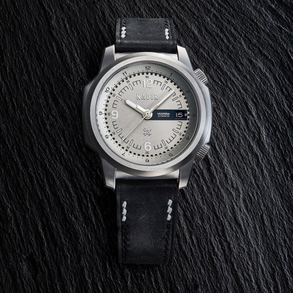 Nadir Vespera Grey Italian Leather