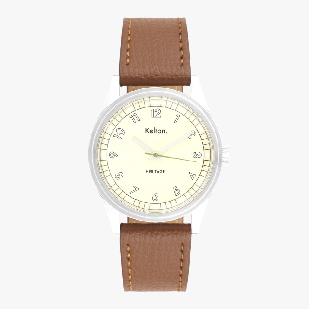 Kelton Héritage Watch Champagne Epsom Camel