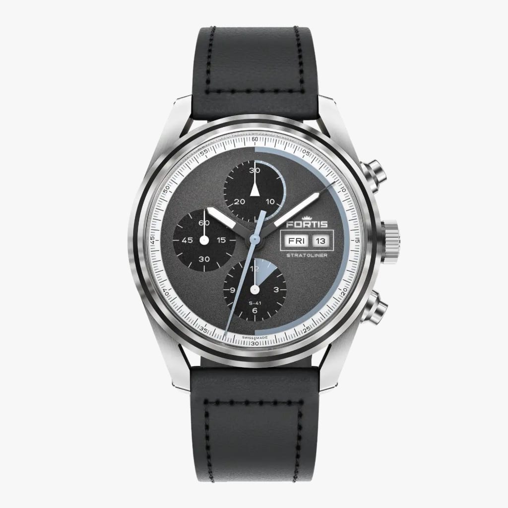 Fortis Stratoliner S-41 - Cosmic Gray / Aviator Strap