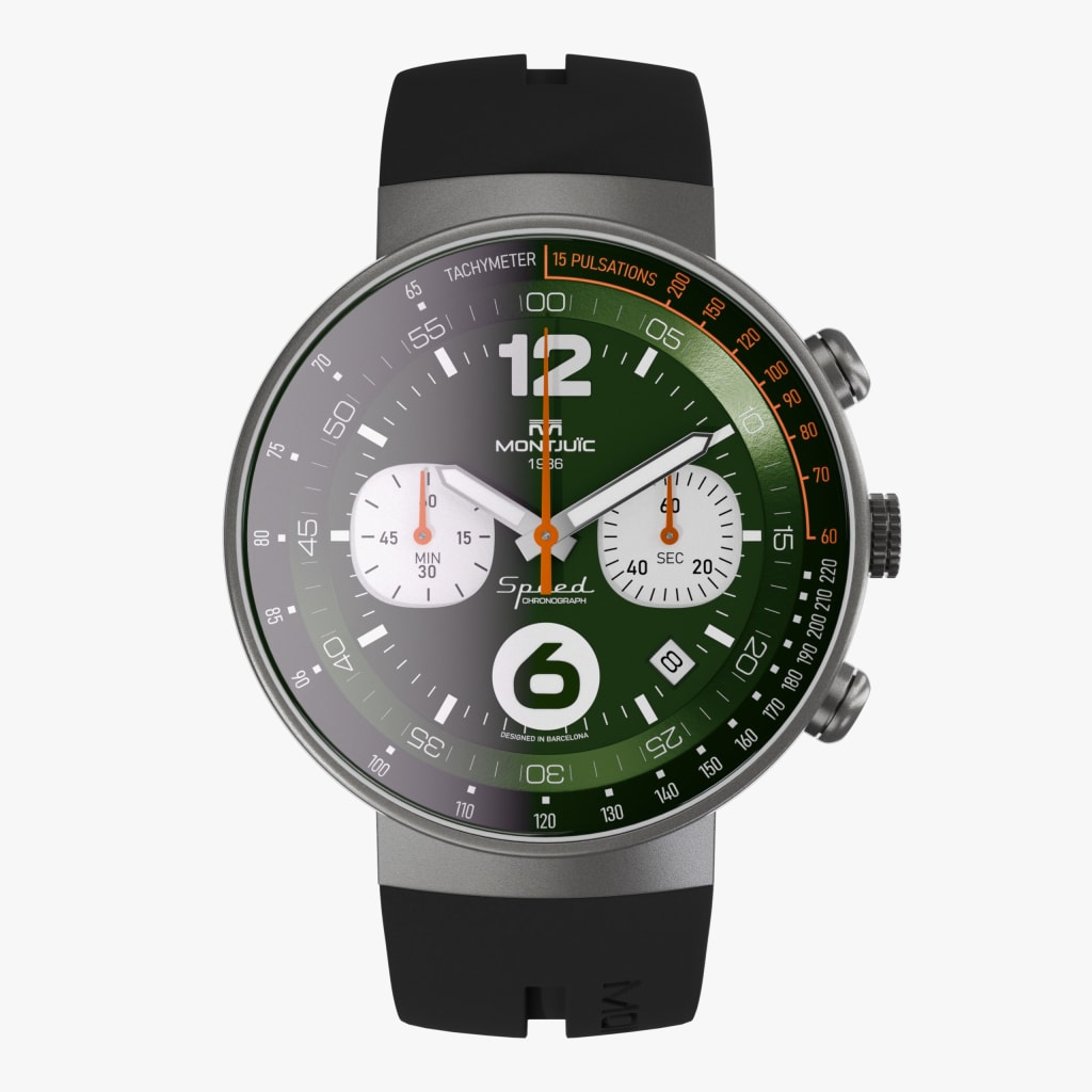 Montjuïc Chrono Verde British SS