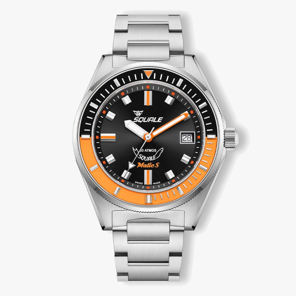 Squale Matic S Orange Bracelet