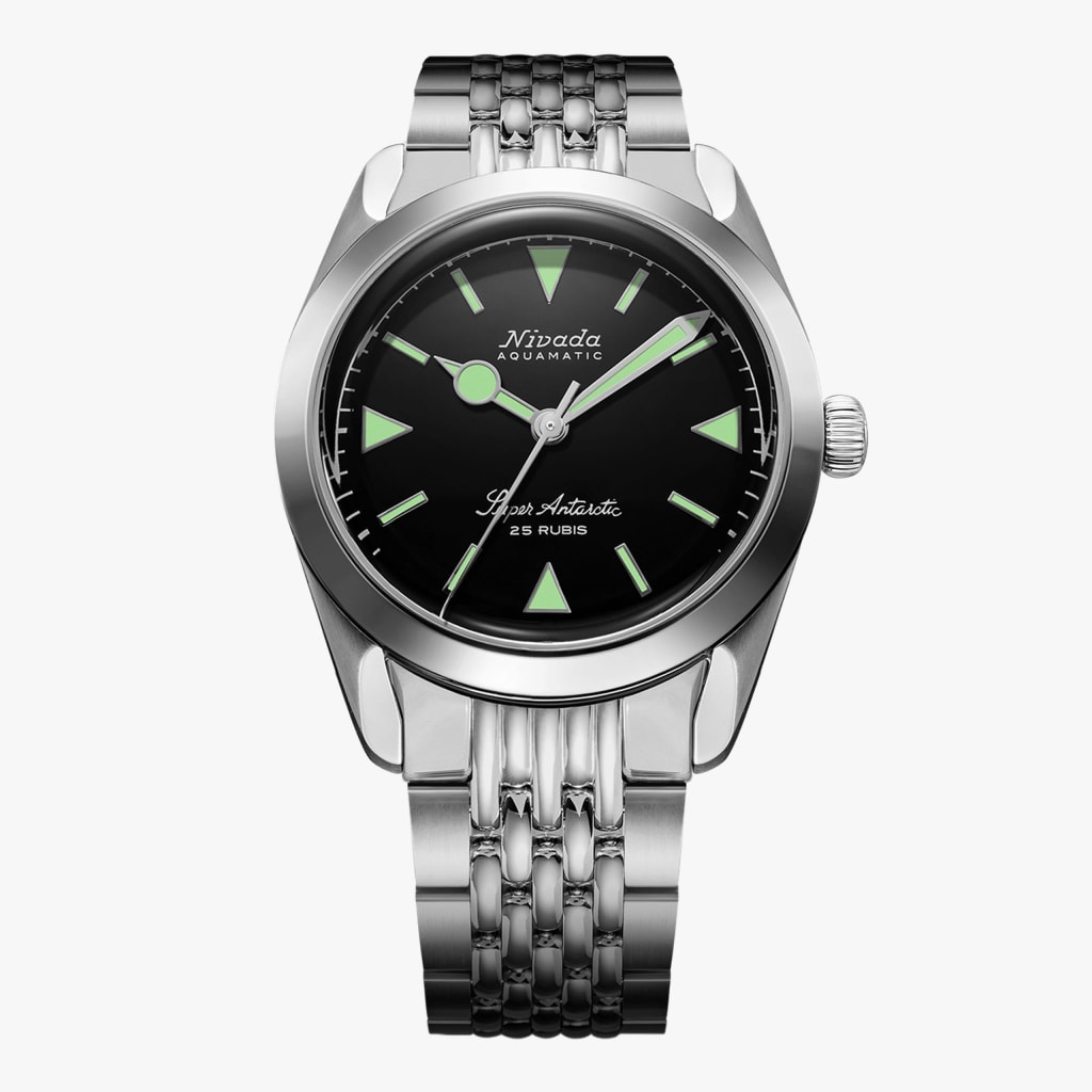 Nivada Super Antarctic Green - 38mm - Beads of Rice