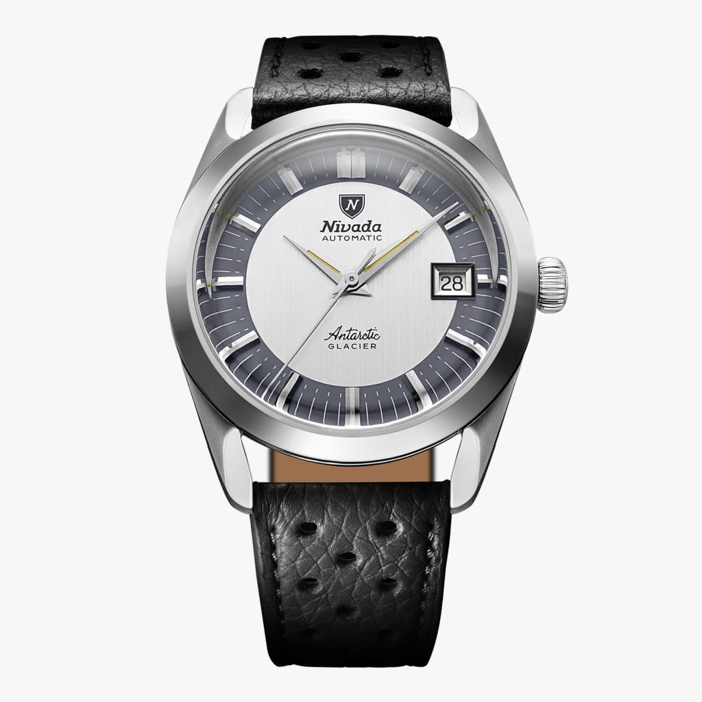 Nivada Antarctic Glacier 38mm - Black Racing Strap