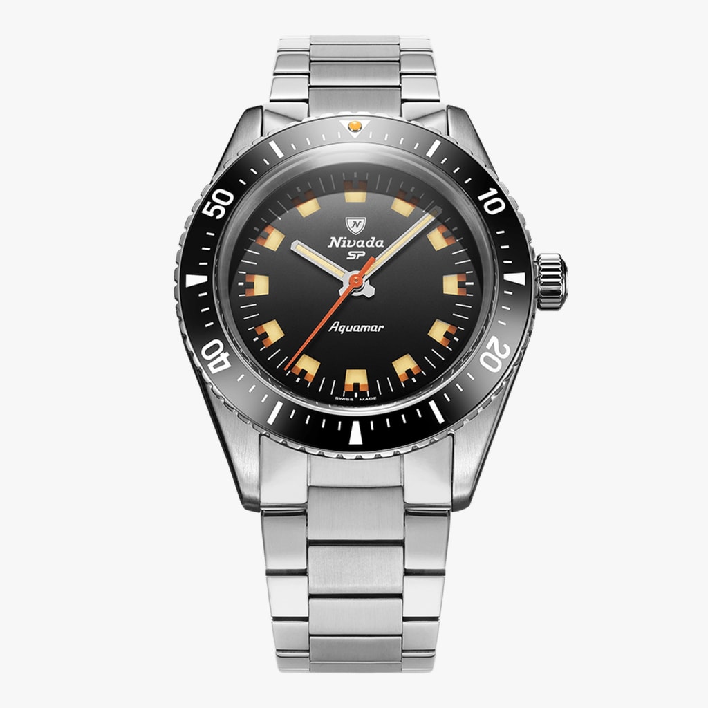 Nivada Aquamar Black - Bracelet Flat Link