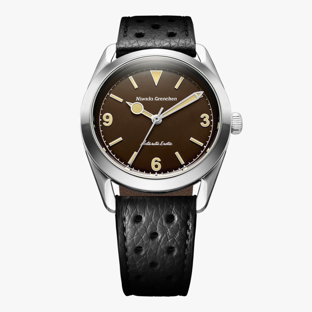 Nivada Antarctic Erotic - Brown - Black Racing Strap