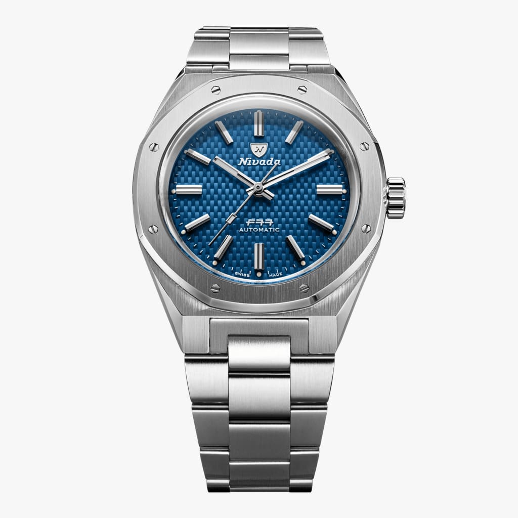Nivada F77 Sst Blue MK2 - 41mm - Bracelet / NO Date