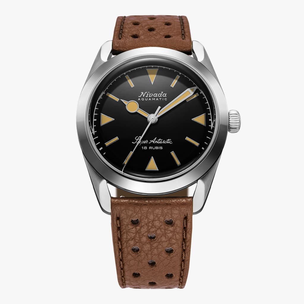 Nivada Super Antarctic Black Beige Luminova - 35mm - Brown Racing