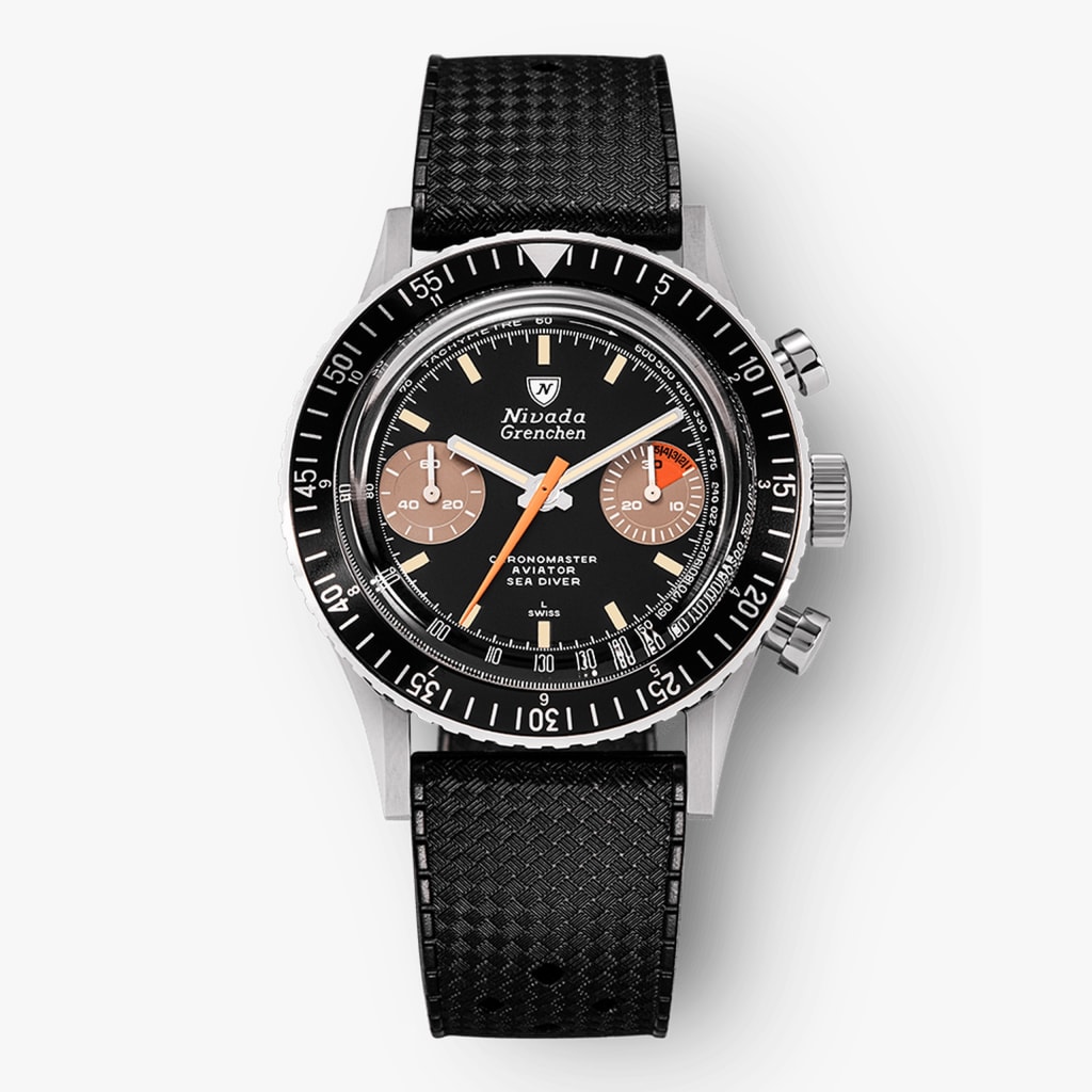 Nivada Orange Boy INTER.BEZEL - Manual - Rubber tropic