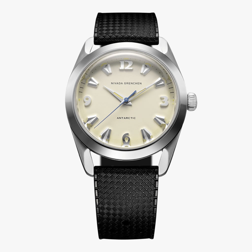 Nivada Antarctic Eggshell Beige Luminova - 38mm - Rubber Tropic