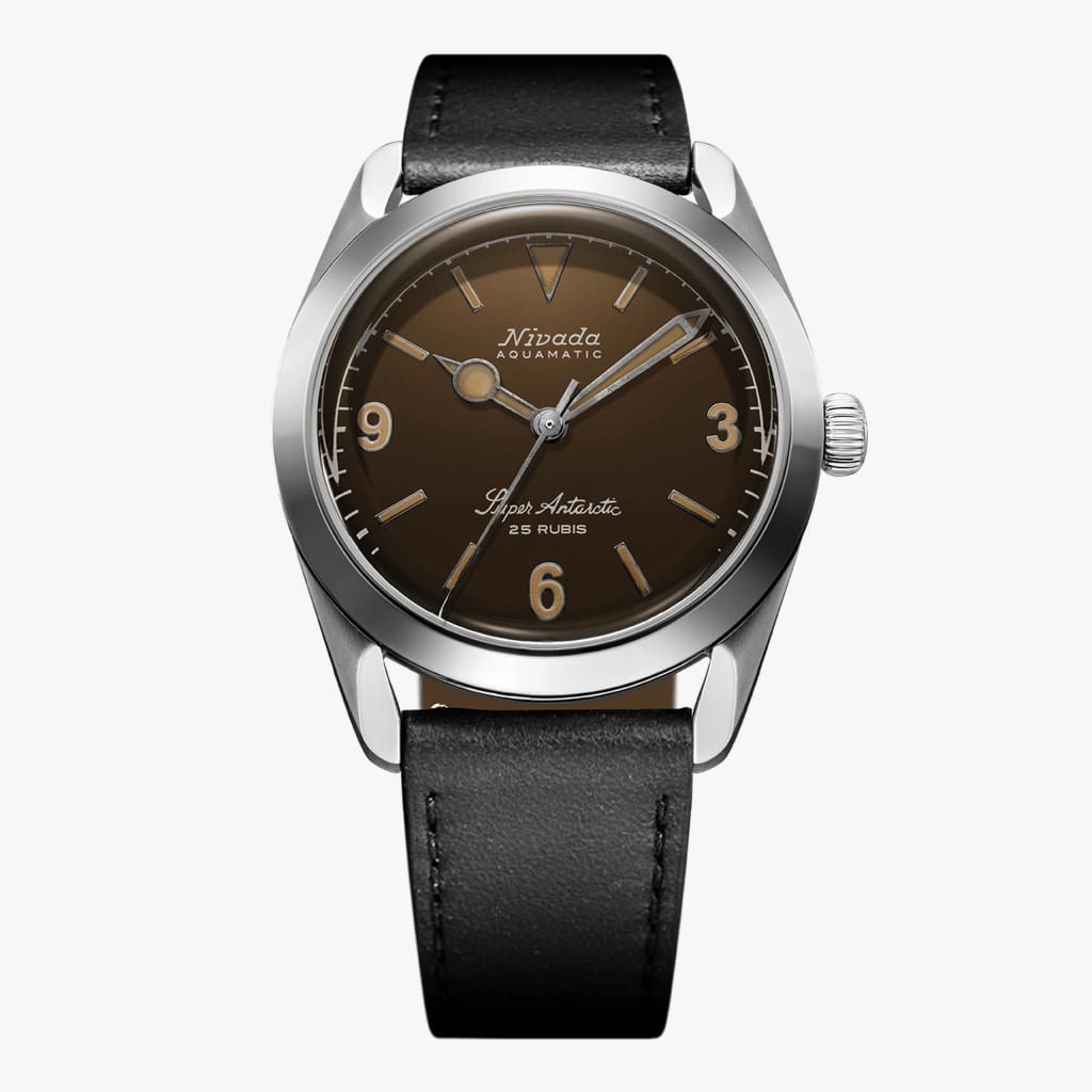 Nivada Super Antarctic 3.6.9 Tropical - 38mm - Black Leather