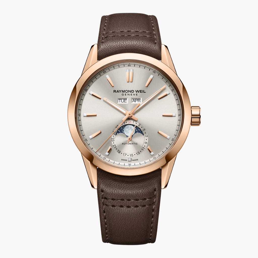 Raymond Weil Freelancer Automatic Complete Calendar Dune Sunray Dial Watch