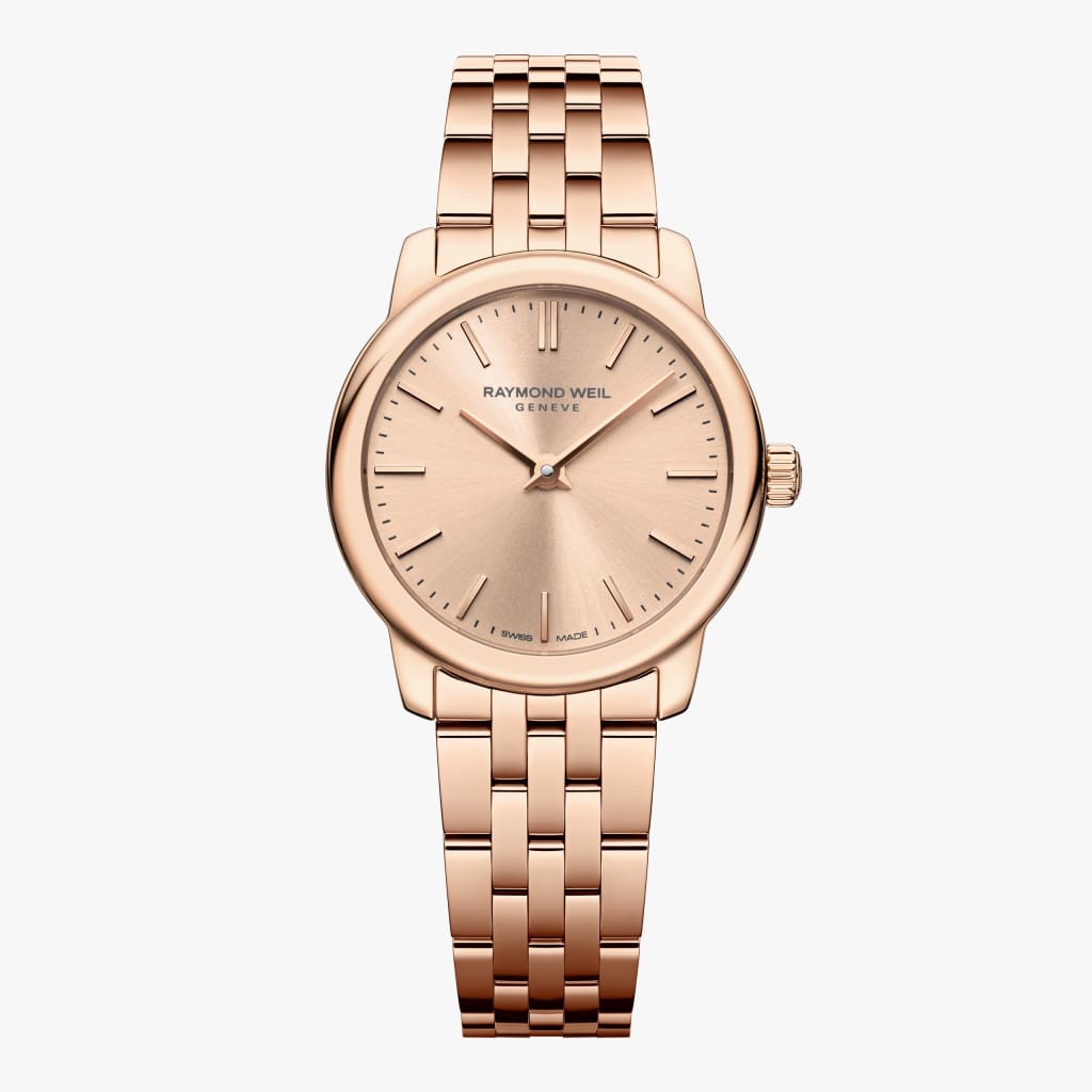 Raymond Weil Toccata Ladies Classic Stainless Steel Rose Gold Dial Quartz Watch