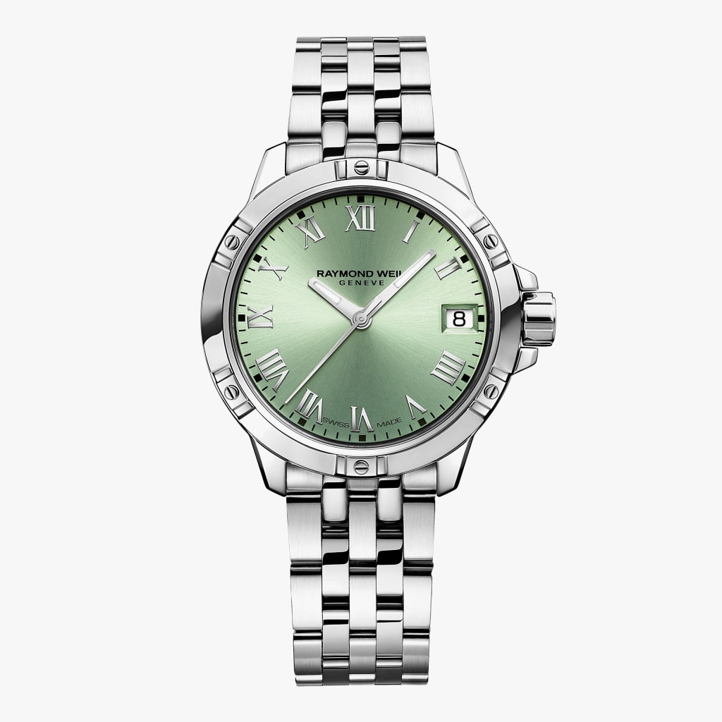 Raymond Weil Tango Classic Ladies Quartz Green Dial Steel Date Watch