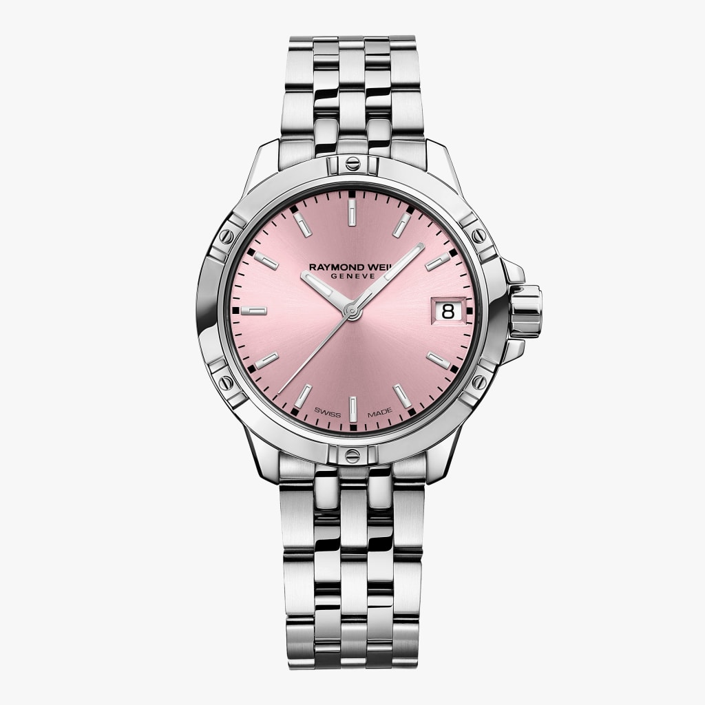Raymond Weil Tango Classic Ladies Quartz Pink Dial Steel Date Watch