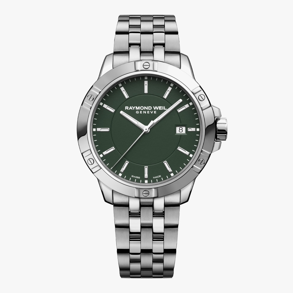 Raymond Weil Tango Classic Men's Quartz Green Dial Bracelet Watch