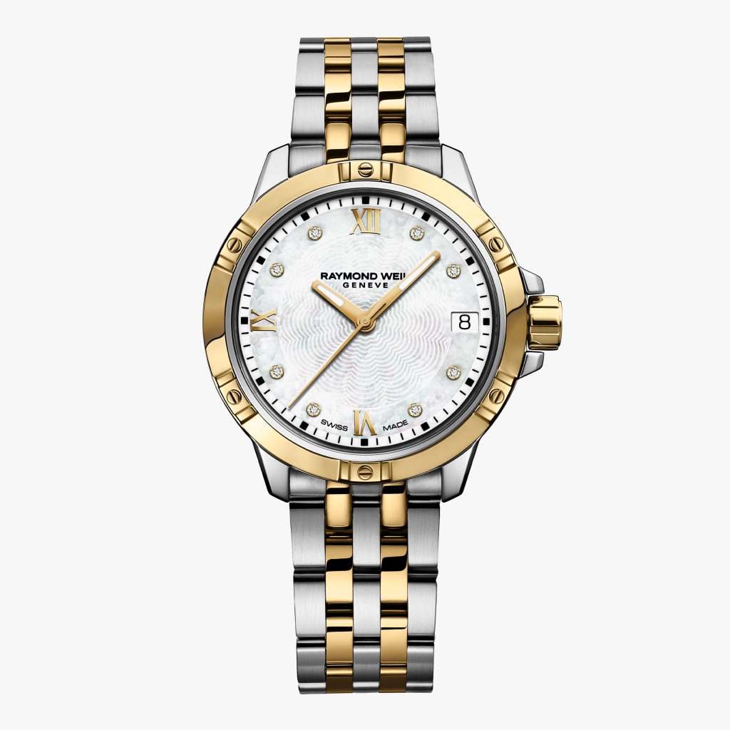 Raymond Weil Tango Classic Ladies Quartz Gold Two-Tone Stainless Steel Diamond Watch