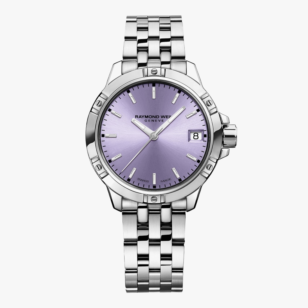 Raymond Weil Tango Classic Ladies Quartz Lavender Dial Steel Date Watch