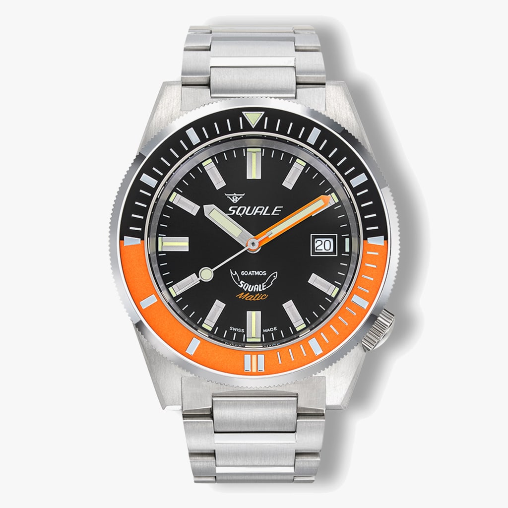 Squale Matic Satin Orange Bracelet