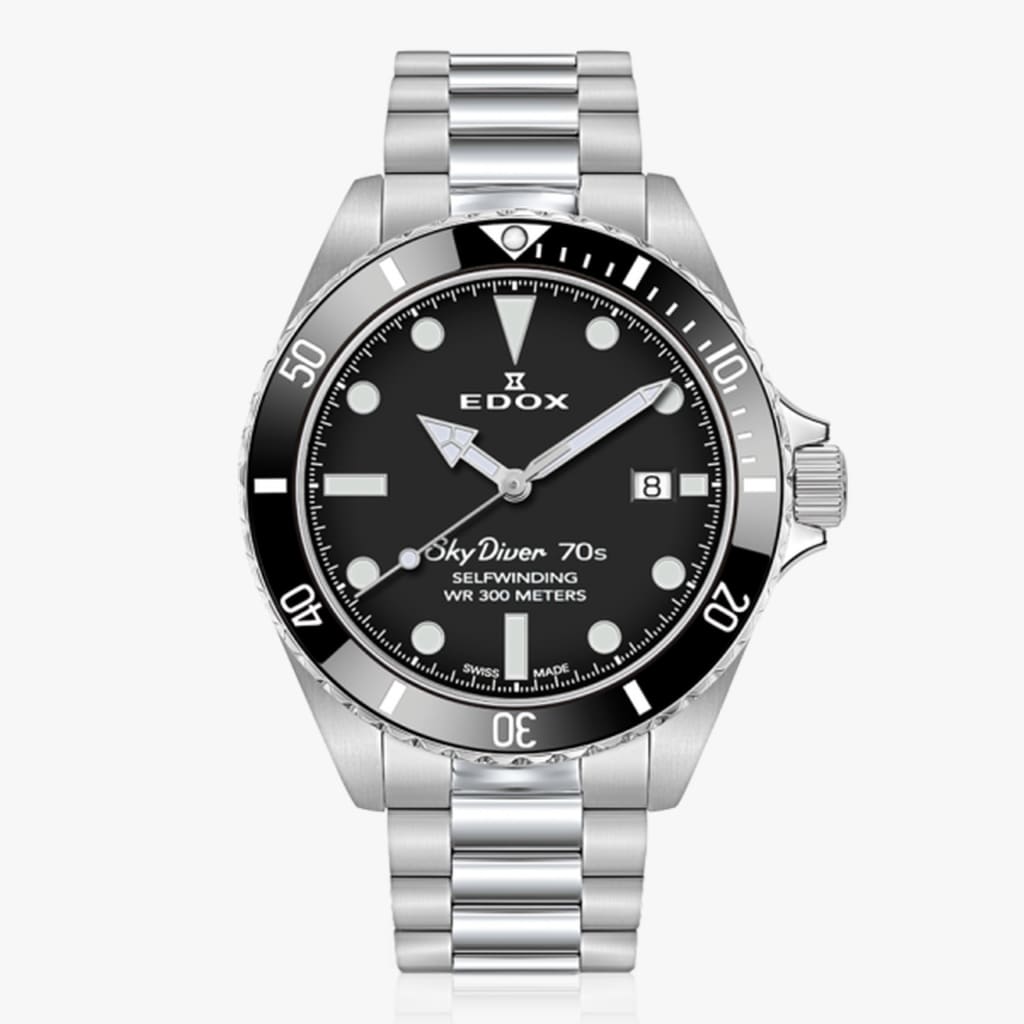 Edox SkyDiver 70s Date Automatic