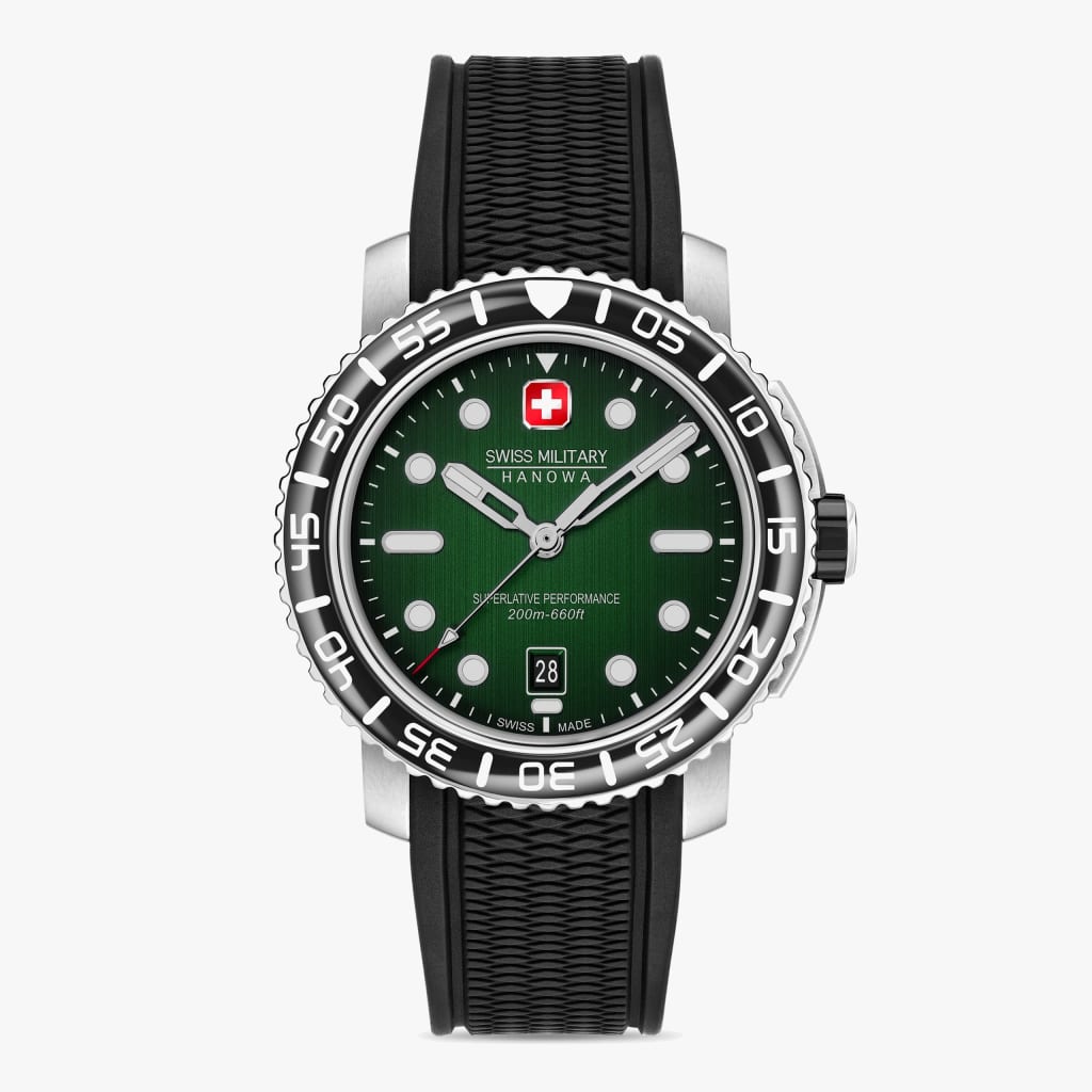 Swiss Military Hanowa Black Marlin - Green