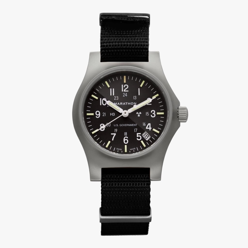 Marathon Officer's Quartz w/ Date (GPQ-D) Nylon Defstan (US Gov)