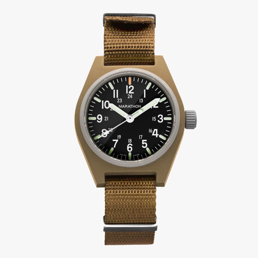 Marathon Desert Tan General Purpose Quartz with MaraGlo (GPQ) (Standard Issue / Ballistic Nylon)