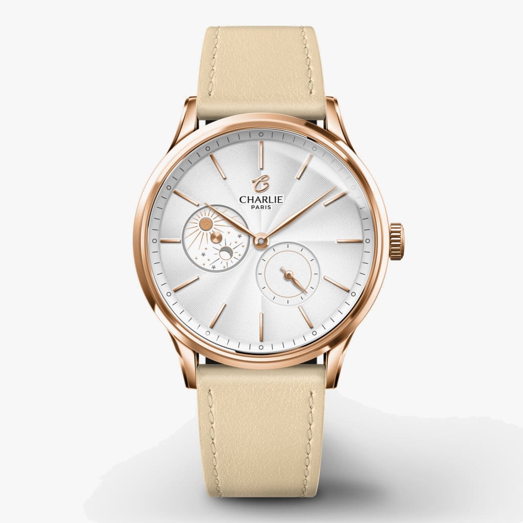Charlie Paris Initial 36 - Day/Night - Rose Gold