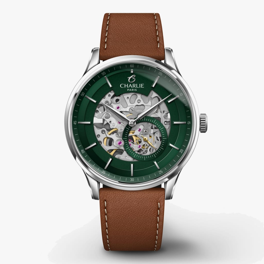 Charlie Paris Initial - Skeleton - Green