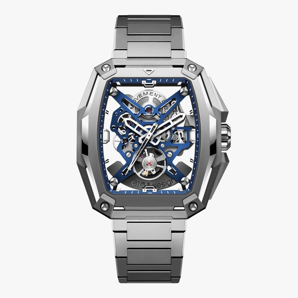 Ciga Design Skeleton Automatic Hunter Titanium Blue