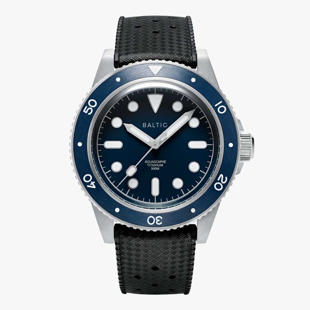 Baltic Aquascaphe Titanium - Blue - Caucho Negro
