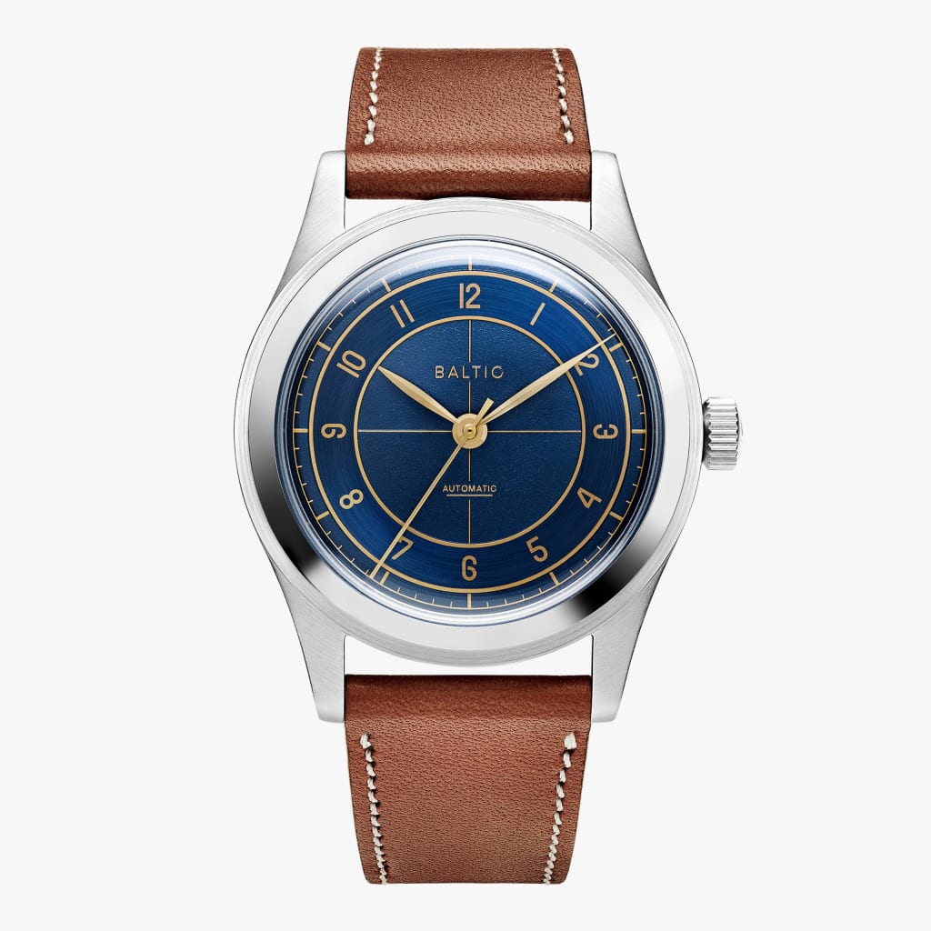 Baltic HMS 002 - Blue Gilt - Piel León