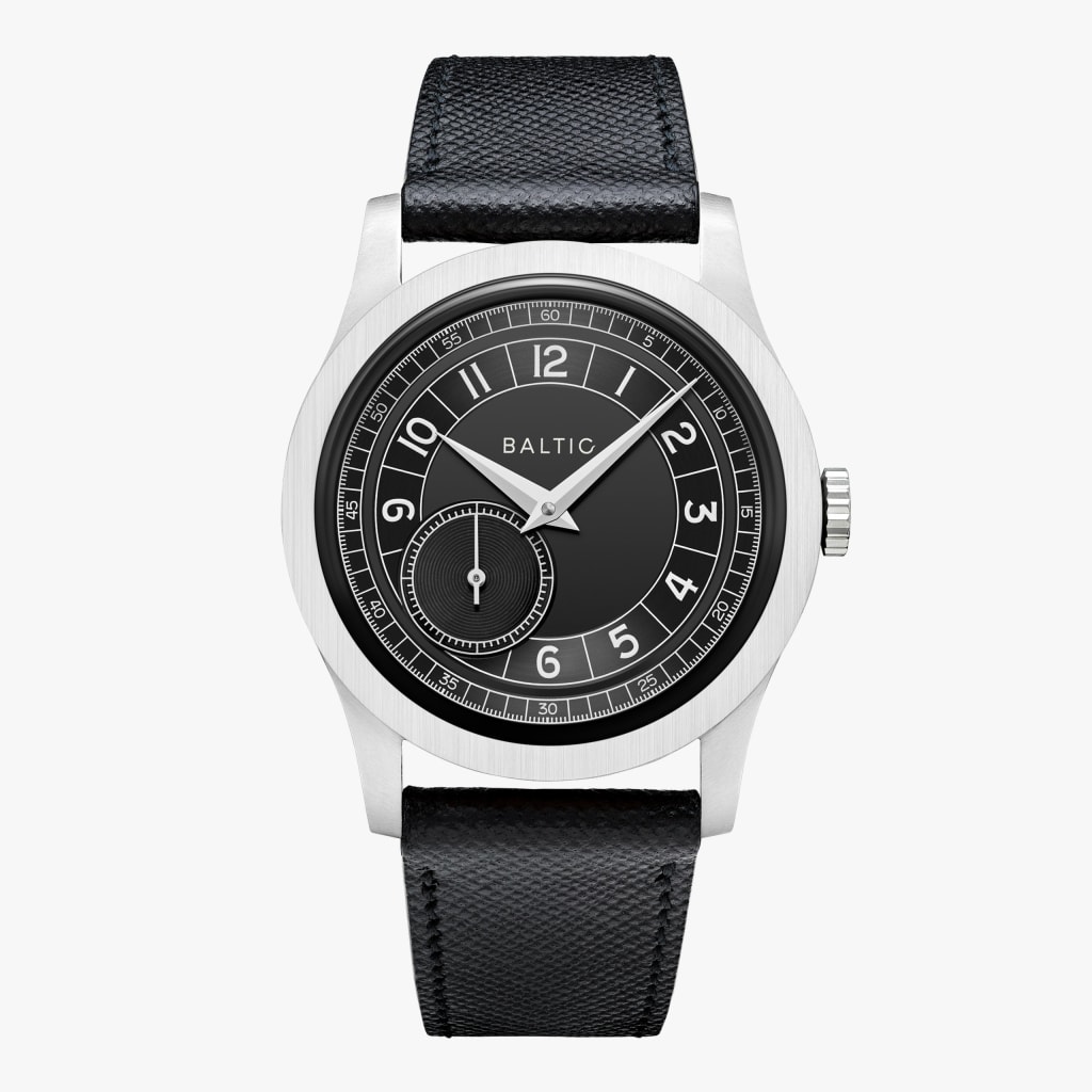 Baltic MR Roulette - Black - Black Saffiano Leather