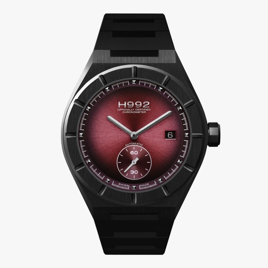 H992 H1 Burgundy + Black
