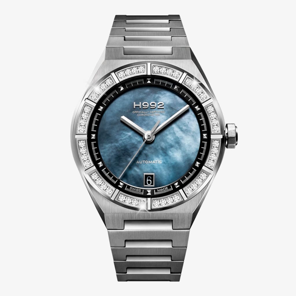H992 H2 Black mother of Pearl + Silver Diamond