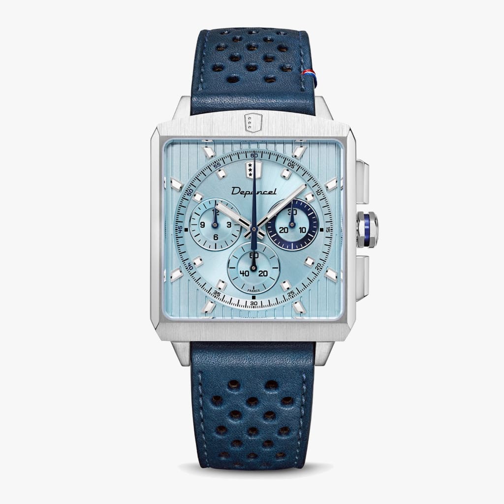 Depancel Série-R Chronograph - Ice Blue - Édition limitée Ardillon