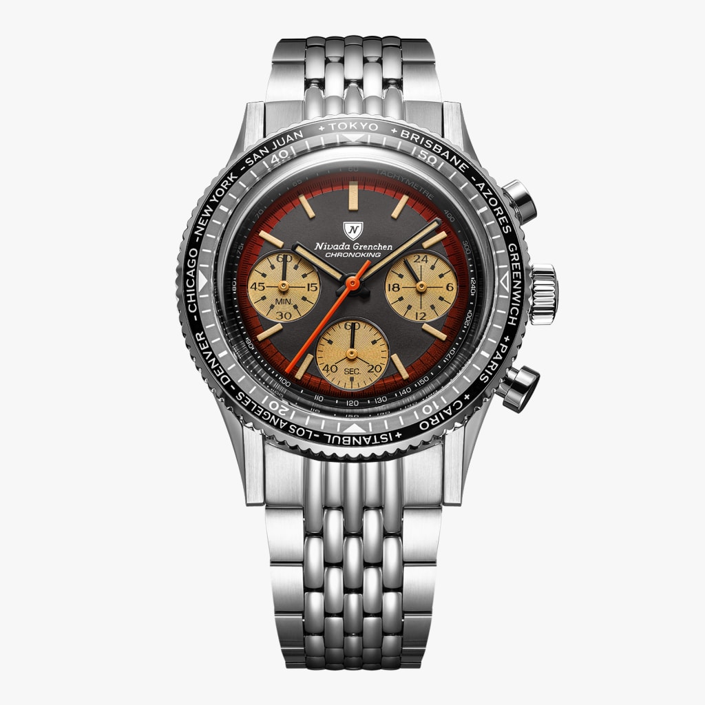 Nivada Chronoking Racing Black Amber - Beads of Rice