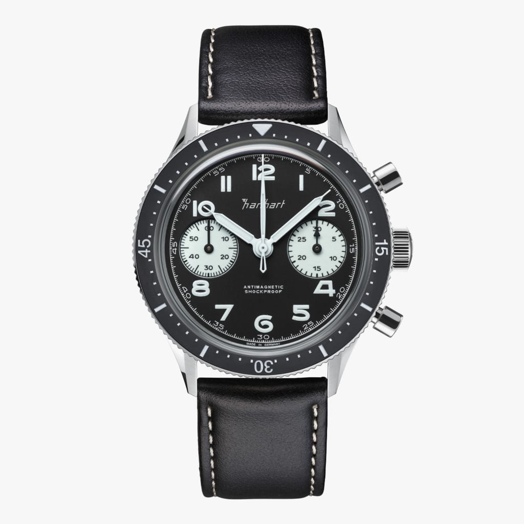 Hanhart 415 ES Reverse Panda, 39 mm