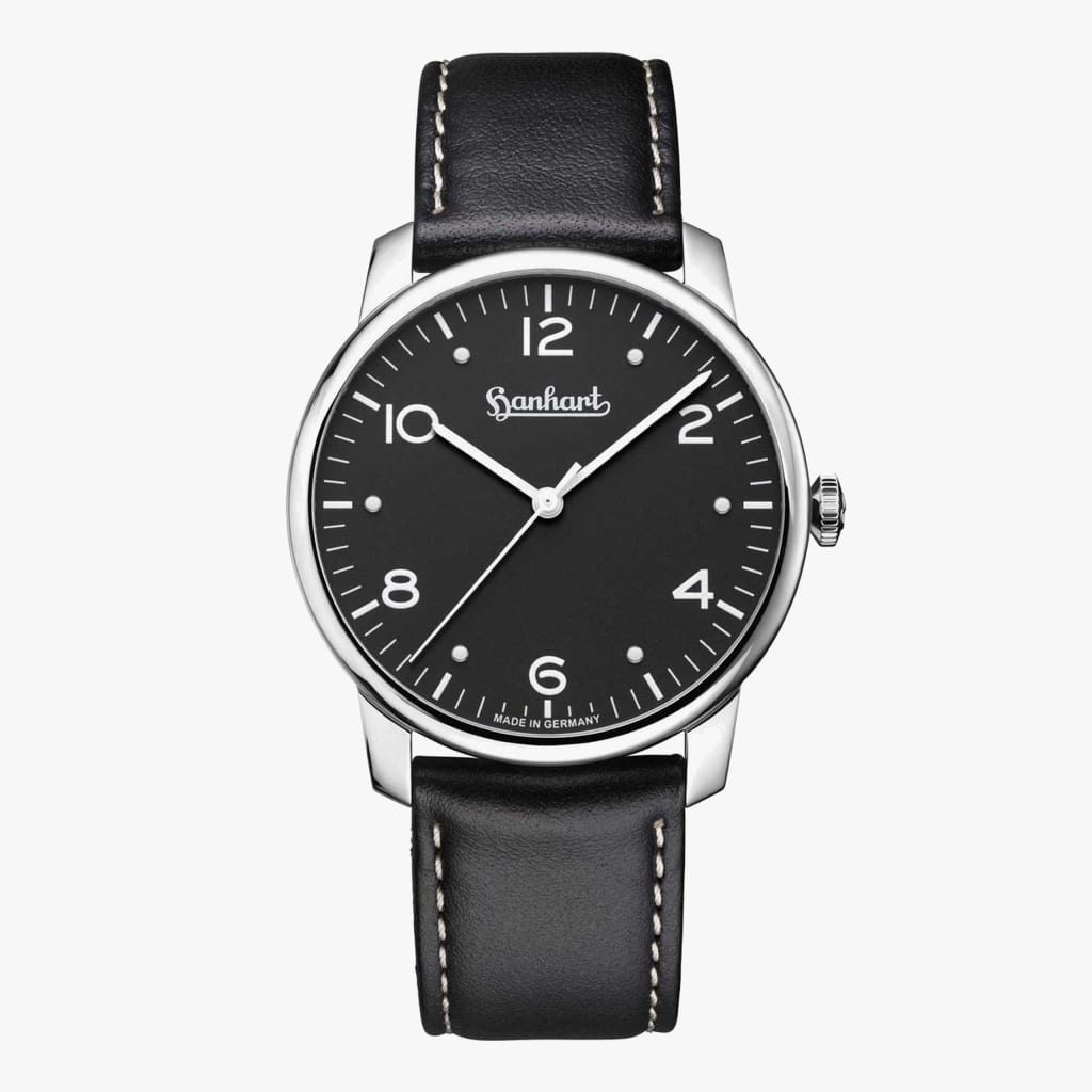 Hanhart Silva black, 38.5 mm