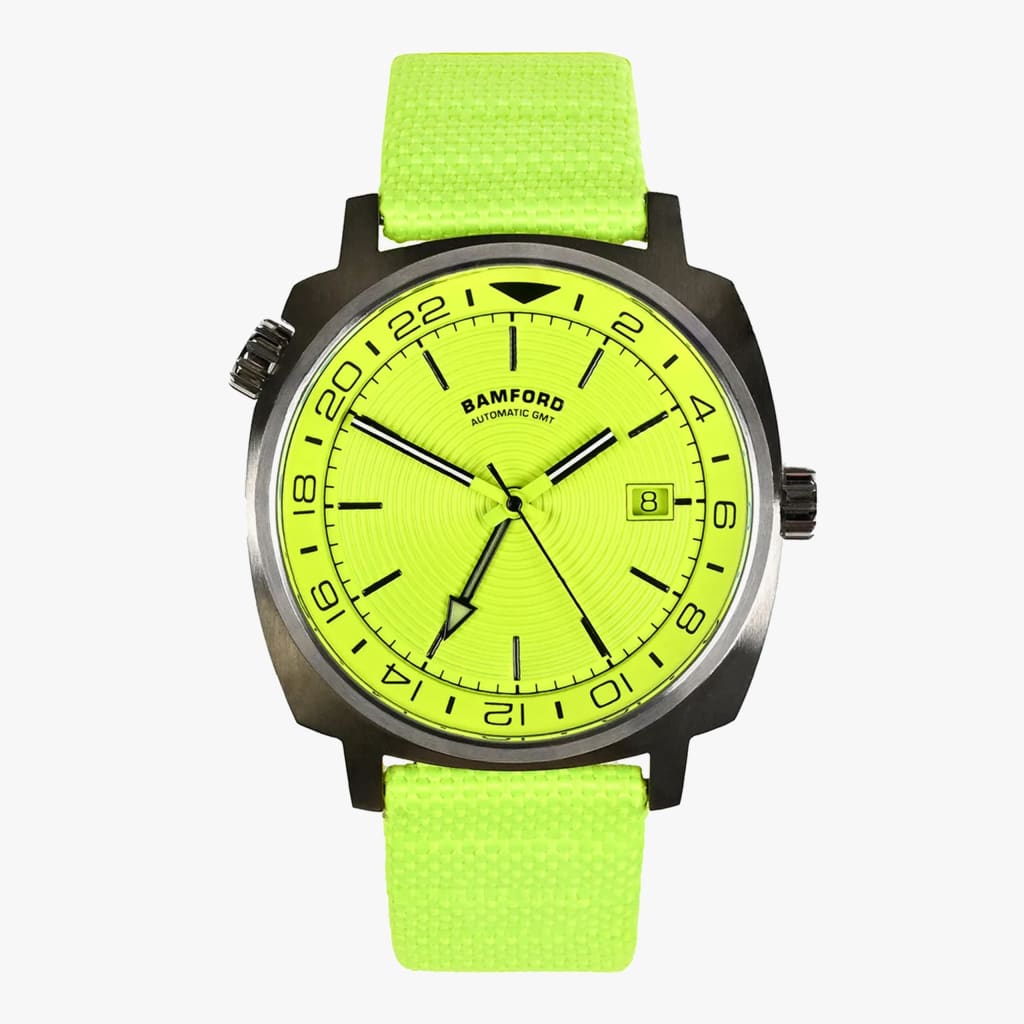 Bamford London GMT Neon Lime