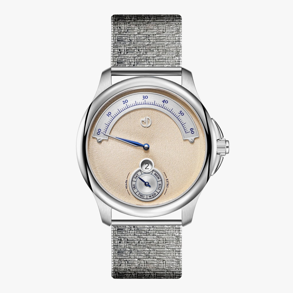 MD Watches Nuada Copar Plated Mesh strap