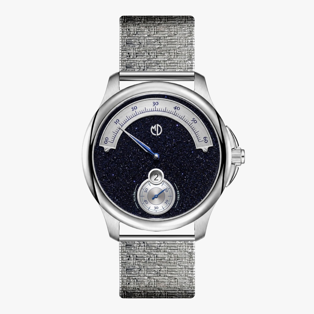 MD Watches Nuada Nocturne Automatic Plated Mesh Strap