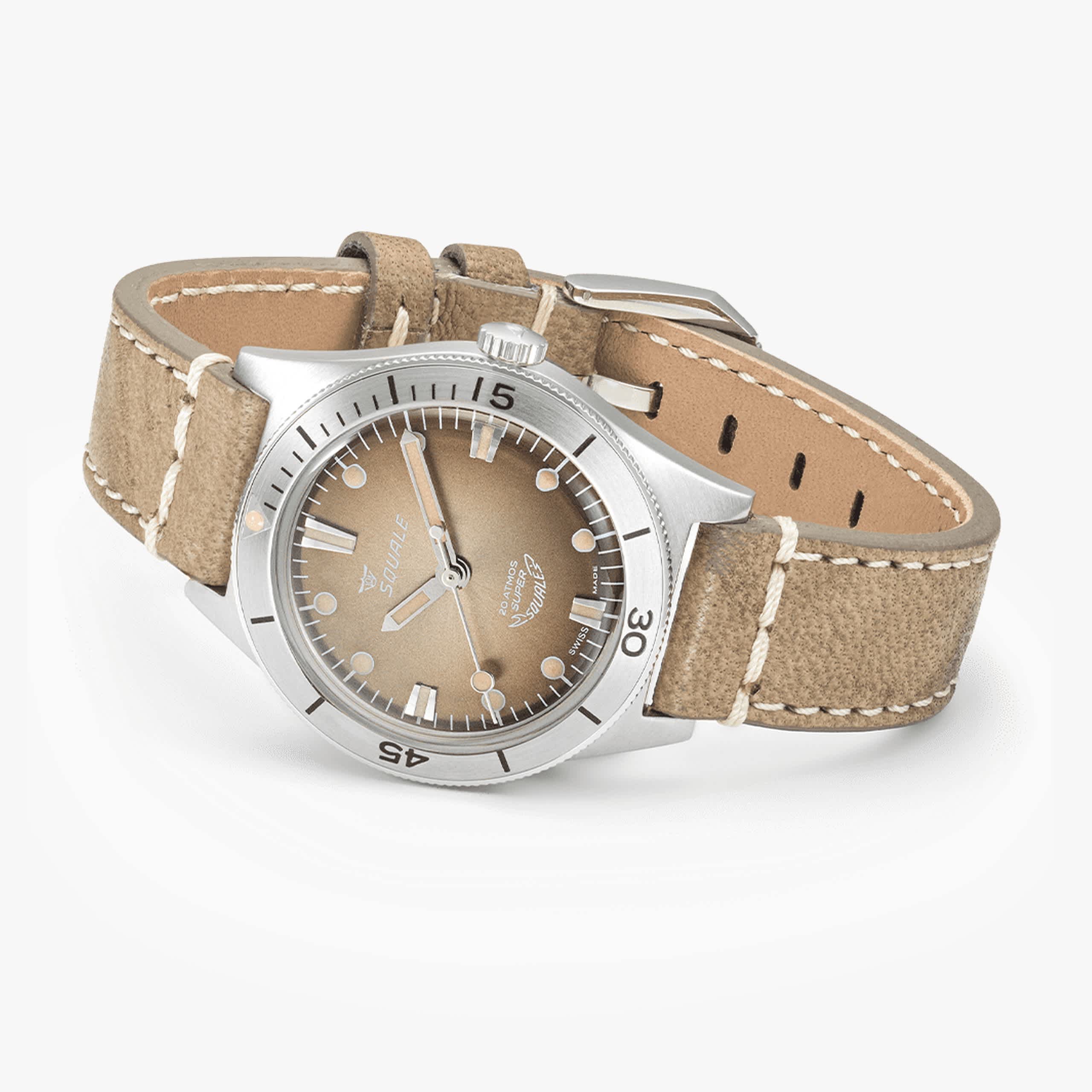 Squale Super-Squale Sunray Brown Leather